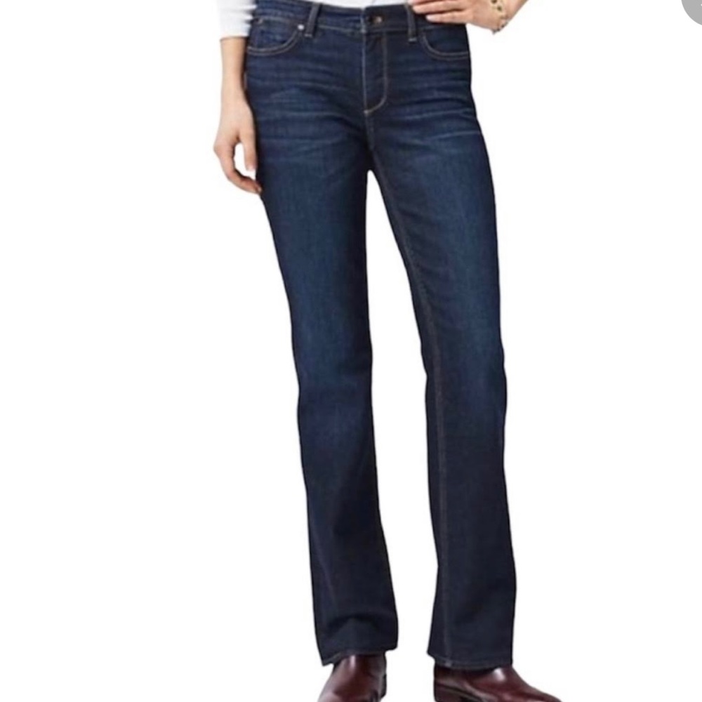 Talbots flawless 5 pocket bootcut jeans. Dark wash women’s size 12
